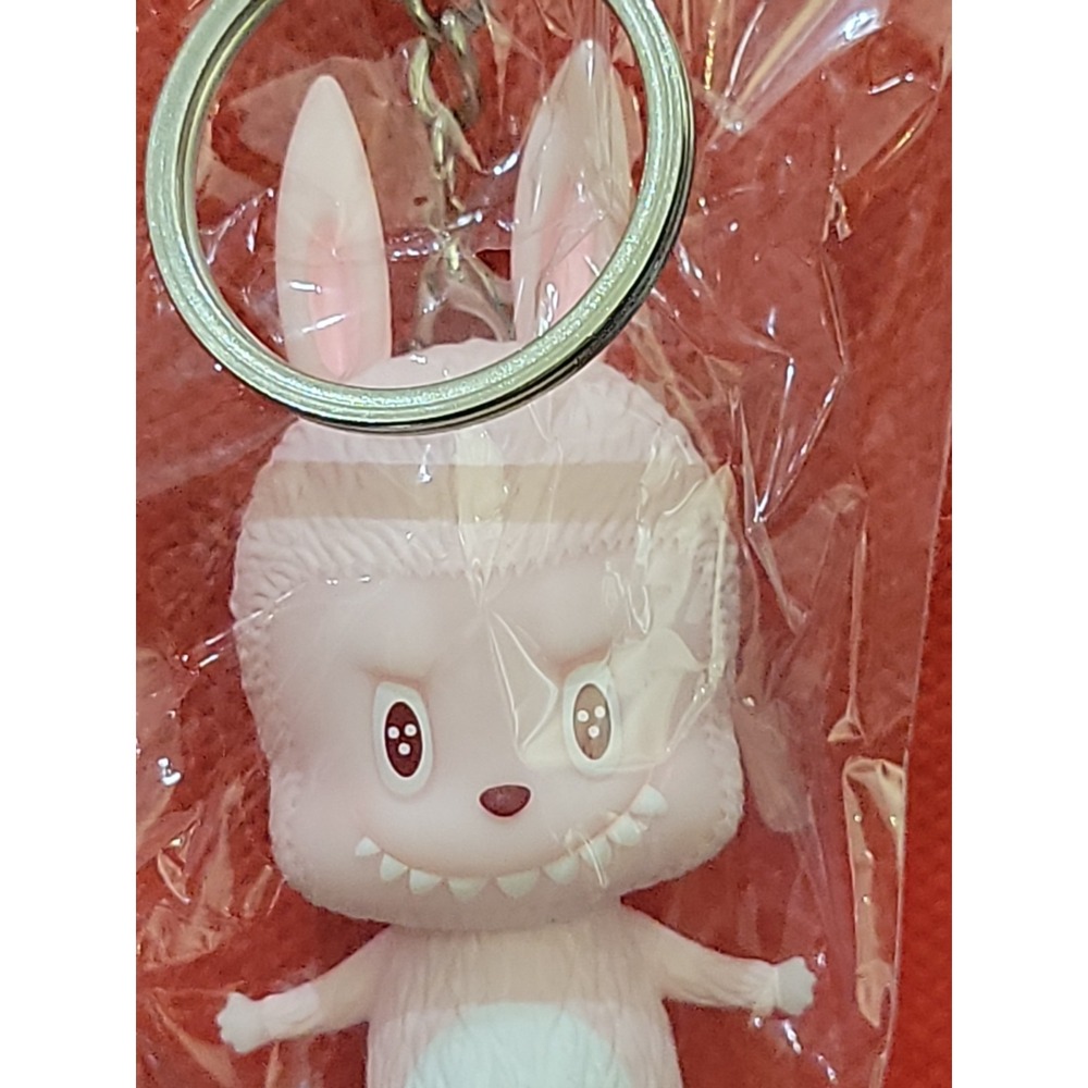 "Pink" version of the Classic Mini Labubu Keychain from the Monsters by Monsters